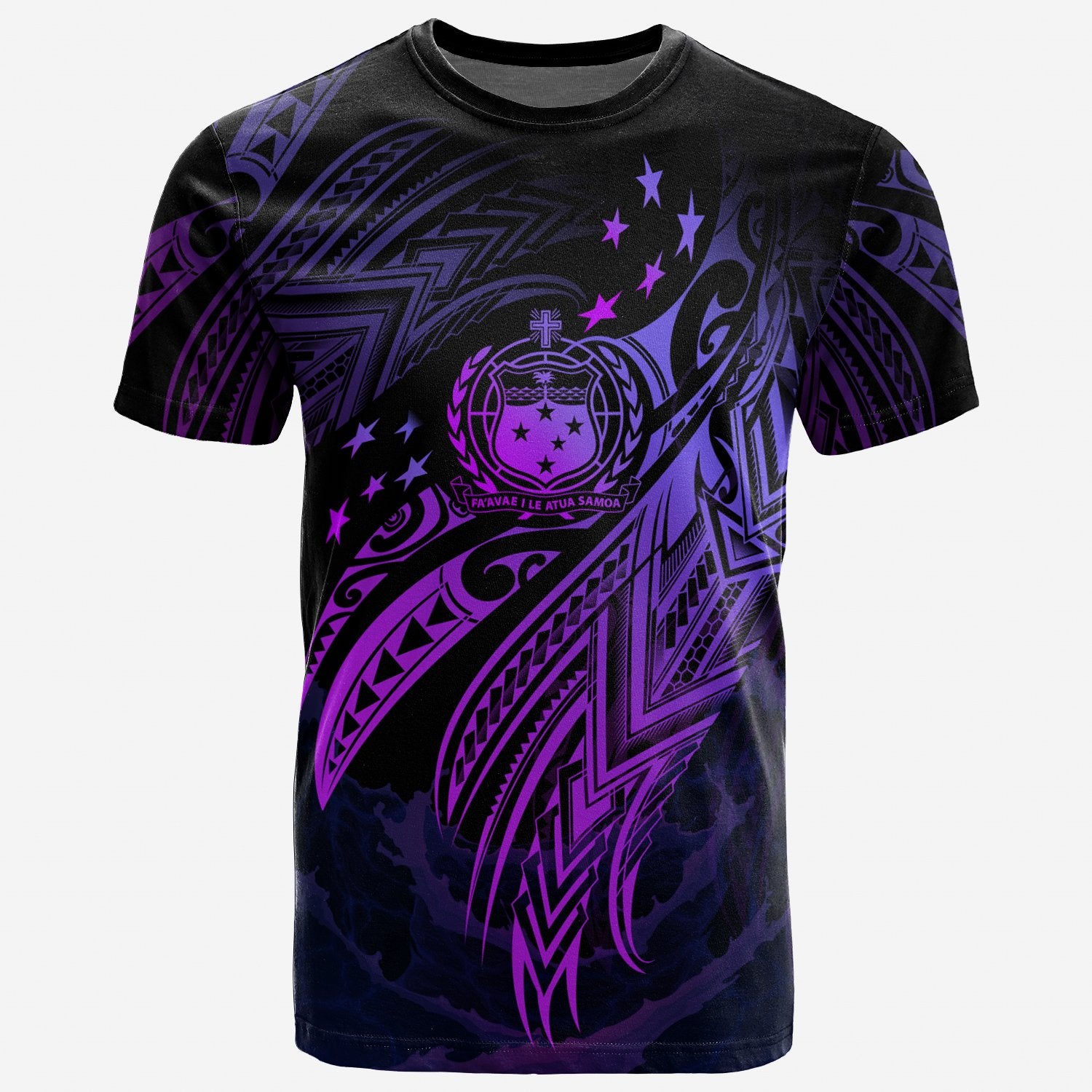 Samoa Polynesian T Shirt Samoa Legend Purple Version Unisex Purple - Polynesian Pride