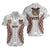 Fiji Viti Tapa Pattern Hawaiian Shirt - LT12 Unisex White - Polynesian Pride