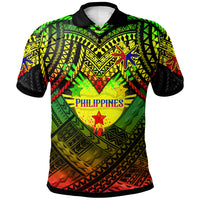 Philippines Polynesian Polo Shirt Custom Hope Begins In Your Home Reggae Style Reggae - Polynesian Pride