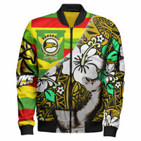 Hawaii Nanakuli High & Intermediate School Polynesian Patronage Bomber Jacket - The Golden Hawk Bloods In My Veins LT10 Unisex Gold - Polynesian Pride