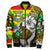 Hawaii Nanakuli High & Intermediate School Polynesian Patronage Bomber Jacket - The Golden Hawk Bloods In My Veins LT10 Unisex Gold - Polynesian Pride