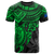 Pohnpei T Shirt Pohnpei Flag Green Turtle Hibiscus Unisex GREEN - Polynesian Pride