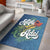 Guam Area Rug - Hafa Adai With Map Blue - Polynesian Pride