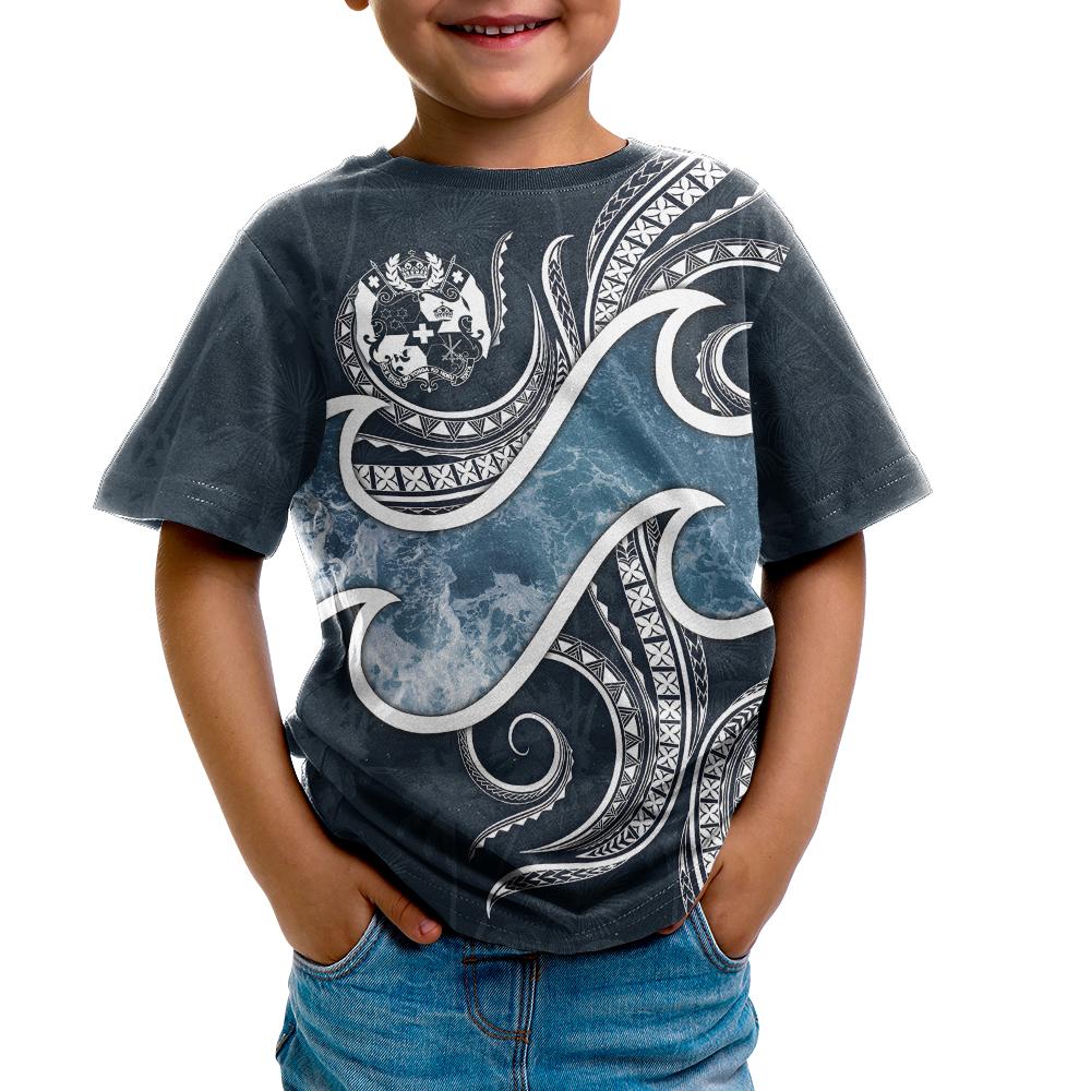 Tonga Polynesian T Shirt Ocean Style - Polynesian Pride