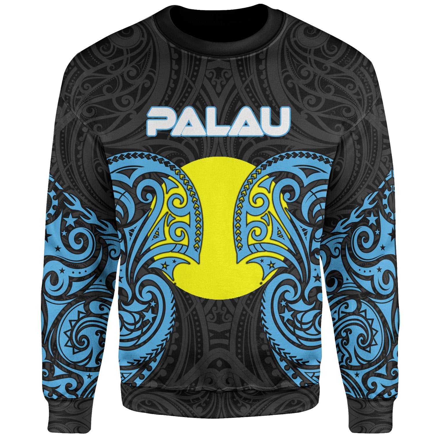 Palau Polynesian Sweater - Spirit Style Blue Unisex Blue - Polynesian Pride