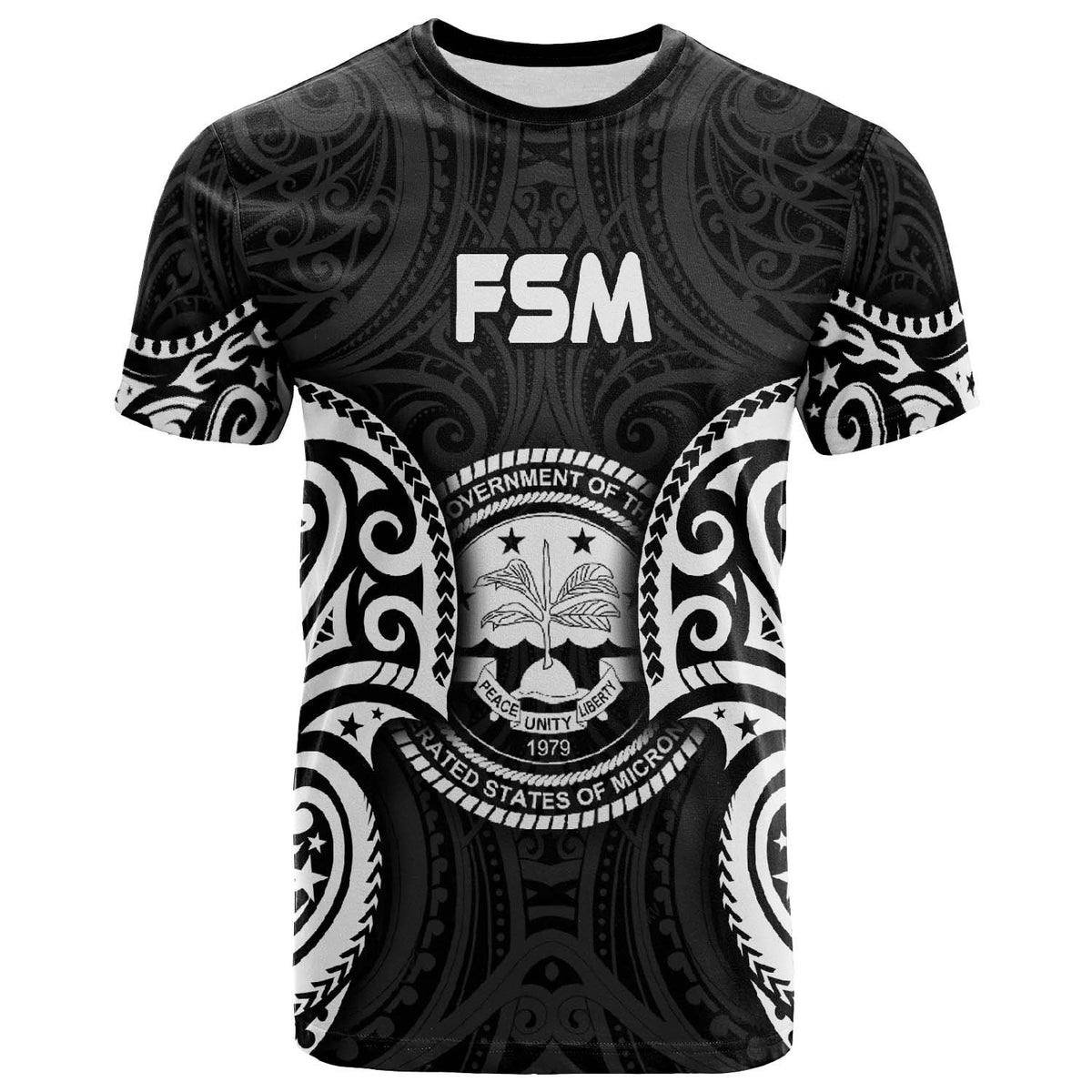 Federated States of Micronesia T Shirt FSM Spirit White Unisex White - Polynesian Pride