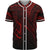 Chuuk State Baseball Shirt - Red Color Cross Style Unisex Black - Polynesian Pride
