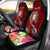 Fiji Custom Personalised Car Seat Covers - Turtle Plumeria (Red) Universal Fit Red - Polynesian Pride