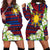 Philippines Polynesian Hoodie Dress - Jasmine Flower Style - Polynesian Pride