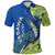 Yasawa Rugby Union Fiji Polo Shirt Tapa Pattern LT12 Blue - Polynesian Pride