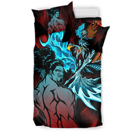 Samoa Bedding Set - Samoan Warrior With Eagle - Polynesian Pride