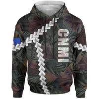 CNMI Polynesian Hoodie Chain Polynesian Unisex BLACK - Polynesian Pride