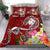 Fiji Custom Personalised Bedding Set - Turtle Plumeria (Red) Red - Polynesian Pride