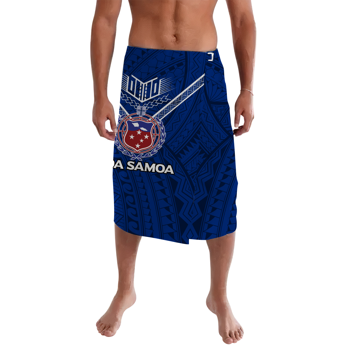 Toa Samoa Rugby Lavalava Samoan Warrior Pride LT12 Lavalava Blue - Polynesian Pride