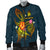 New Caledonia Polynesian Men's Bomber Jacket - Legend of New Caledonia (Blue) - Polynesian Pride