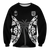 Custom Personalised) Fiji Rugby Sevens Fijian Tapa Pattern Sweatshirt - LT12 Unisex Black - Polynesian Pride