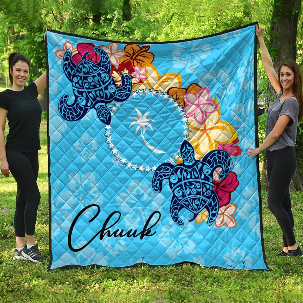 Chuuk Premium Quilt - Tropical Style Blue - Polynesian Pride