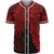 Palau Polynesian Baseball Shirt - Tribal Wave Tattoo Red Unisex Red - Polynesian Pride