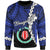 Papua New Guinea Autonomous Region of Bougainville Province Polynesian Sweater - Tribal Wave Tattoo Unisex Blue - Polynesian Pride