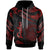 Palau Hoodie Polynesian Tattoo Red Version Unisex Red - Polynesian Pride