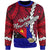 Papua New Guinea West New Britain Province Polynesian Sweater - Tribal Wave Tattoo Unisex Red - Polynesian Pride