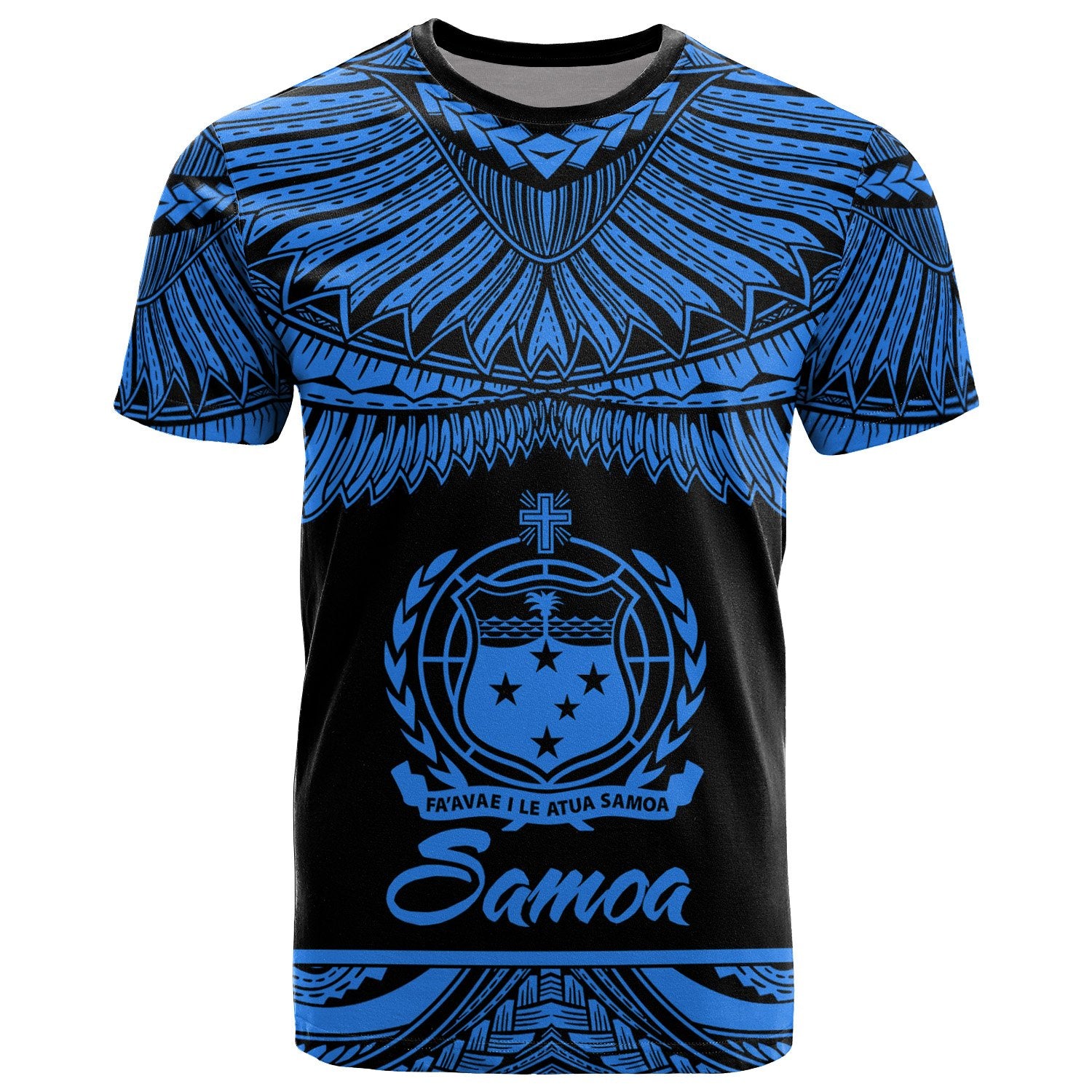 Samoa Polynesian T Shirt Samoa Pride Blue Version Unisex Blue - Polynesian Pride