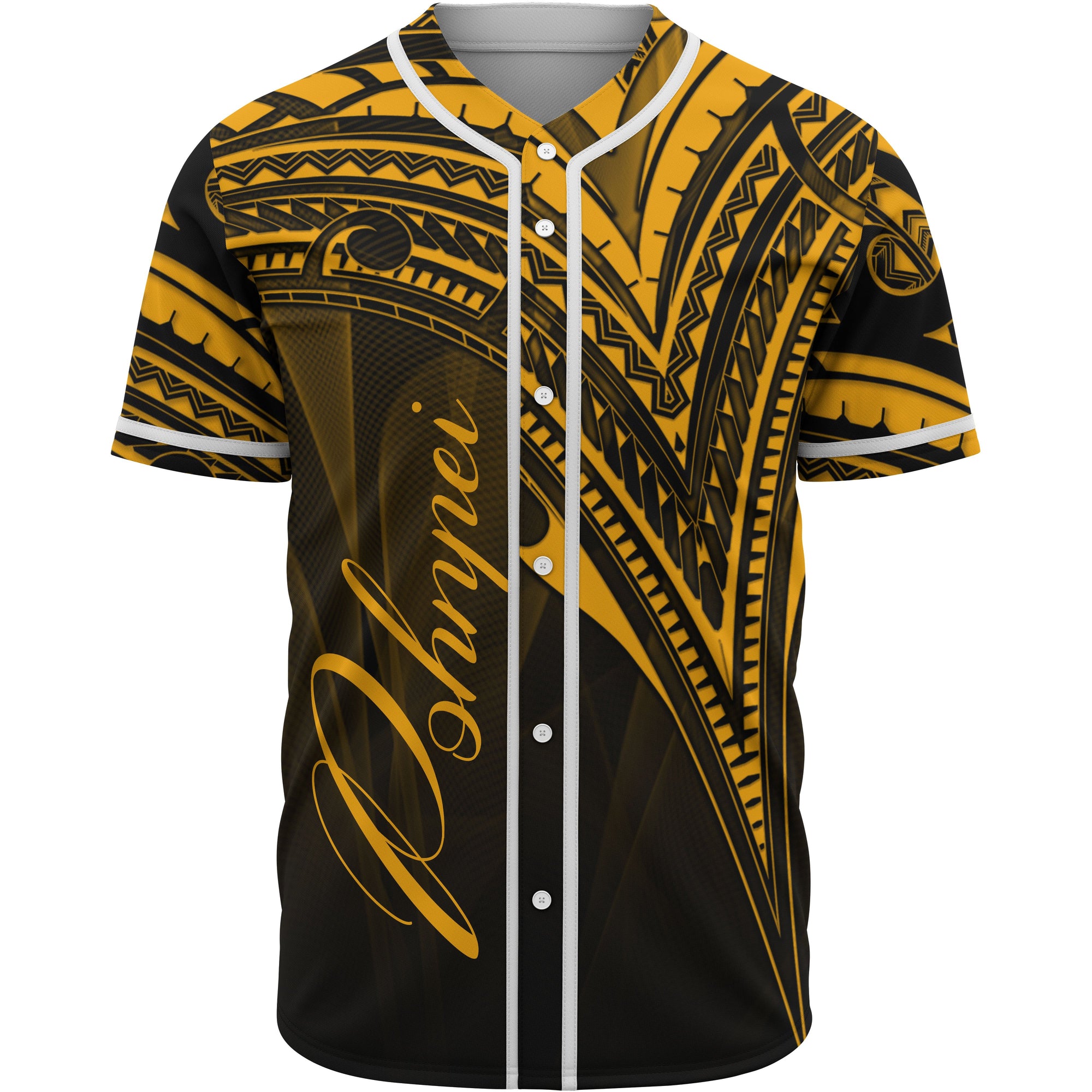 Pohnpei Baseball Shirt - Black Color Cross Style Unisex Black - Polynesian Pride