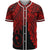 Chuuk Polynesian Baseball Shirt - Tribal Wave Tattoo Red Unisex Red - Polynesian Pride