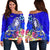fiji-custom-personalised-womens-off-shoulder-sweater-turtle-plumeria-blue
