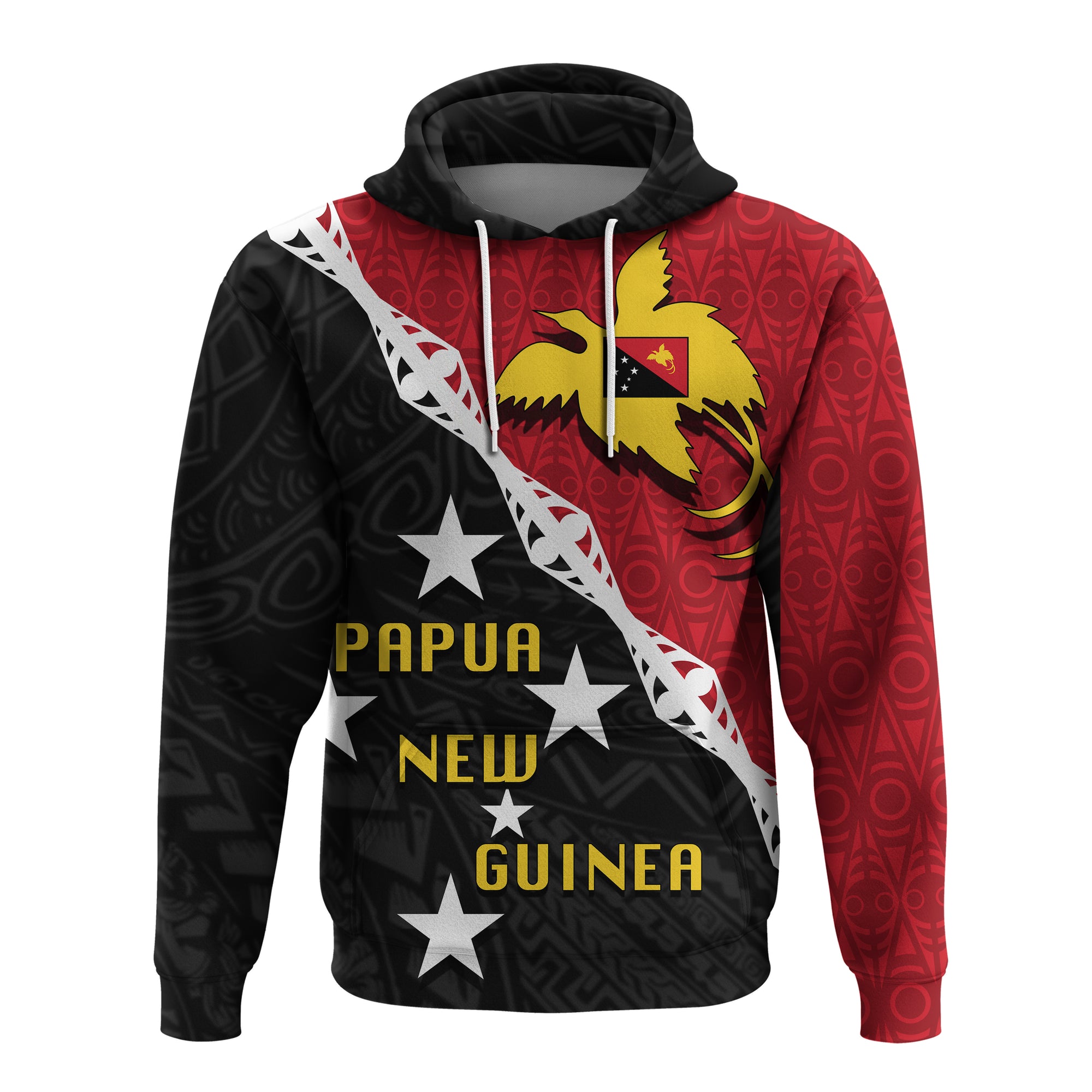 Custom Papua New Guinea Hoodie Patterns of Papua LT20 Unisex Green - Polynesian Pride