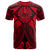 Tahiti T Shirt Red Seal with Polynesian Tattoo Unisex Red - Polynesian Pride