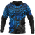 Pohnpei Hoodie Polynesian Blue Turtle Unisex BLUE - Polynesian Pride