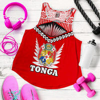 Tonga Women Tank Top - Tongan Pride - LT12 Red - Polynesian Pride