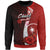 Chuuk Polynesian Sweater - Coat Of Arm With Hibiscus Unisex Red - Polynesian Pride