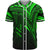 Niue Baseball Shirt - Green Color Cross Style Unisex Red - Polynesian Pride