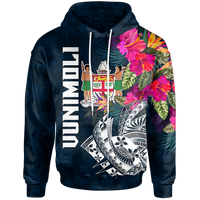 Tonga Fiji Hoodie Summer Vibes Unisex Blue - Polynesian Pride