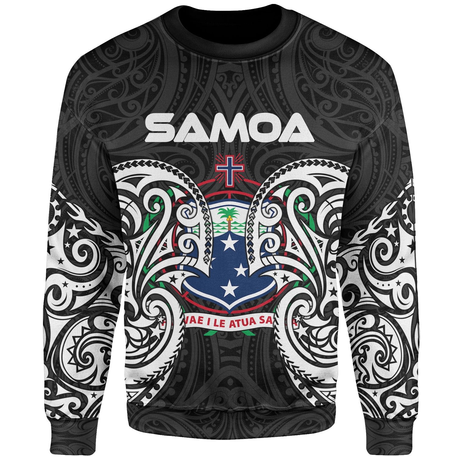 Samoa Polynesian Sweater - Spirit Style White Unisex White - Polynesian Pride