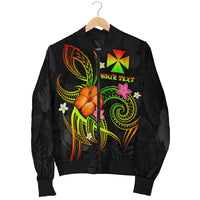 Wallis and Futuna Polynesian Personalised Men's Bomber Jacket - Legend of Wallis and Futuna (Reggae) - Polynesian Pride