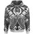 Pohnpei Custom Hoodie White Seal with Polynesian Tattoo Unisex White - Polynesian Pride
