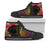 Tokelau High Top Shoes - Tropical Hippie Style Unisex Black - Polynesian Pride