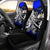 Niue Car Seat Cover - The Flow OF Ocean Blue Color Universal Fit Blue - Polynesian Pride