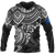 Pohnpei Hoodie Polynesian White Turtle Unisex WHITE - Polynesian Pride