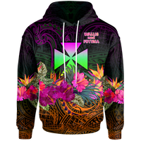 Wallis and Futuna Hoodie Summer Hibiscus Unisex Reggae - Polynesian Pride
