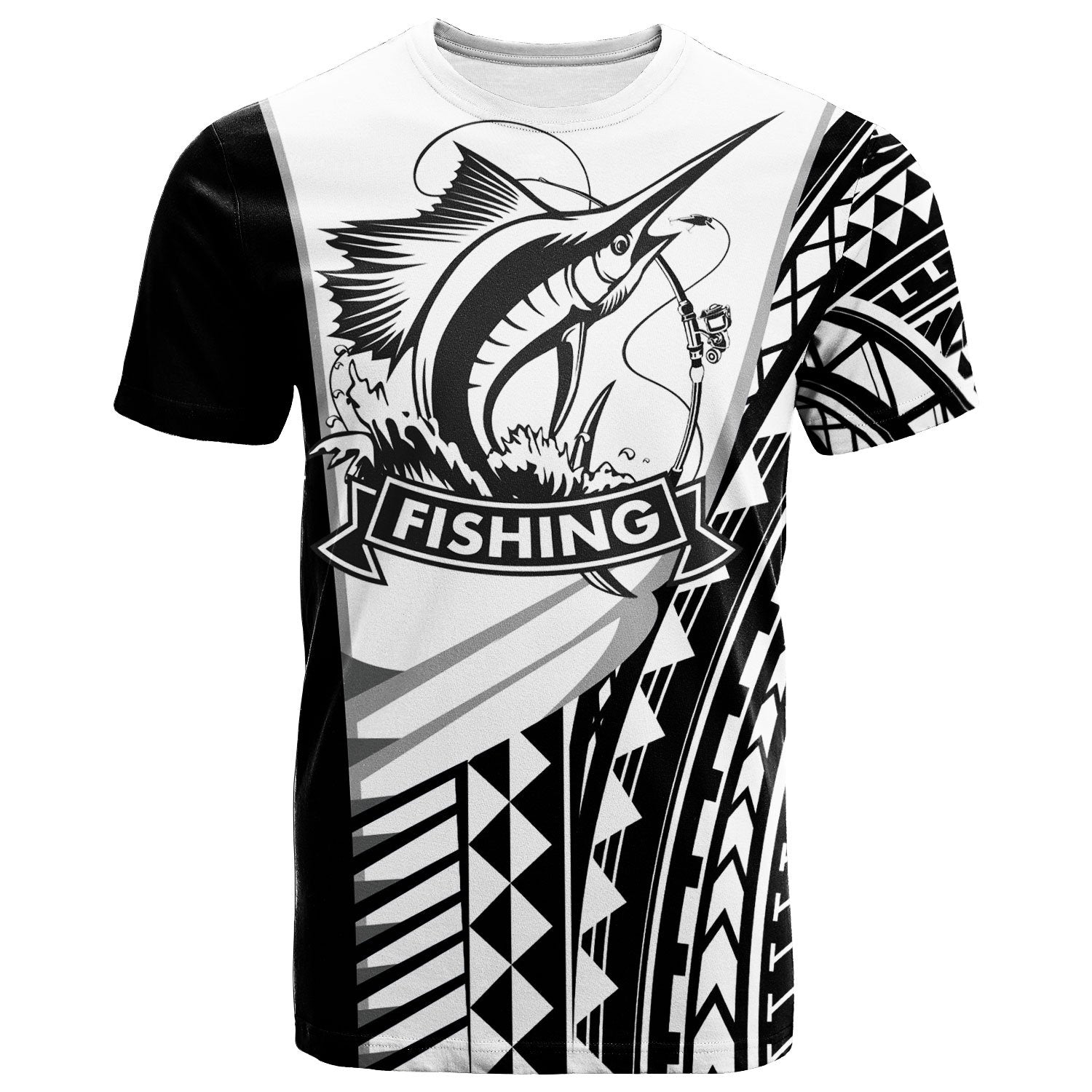 Yap T Shirt Yap Let Go Fishing Unisex Black - Polynesian Pride