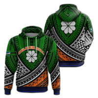 Kwajalein Atoll Tribal Pattern Hoodie LT12 Hoodie Green - Polynesian Pride