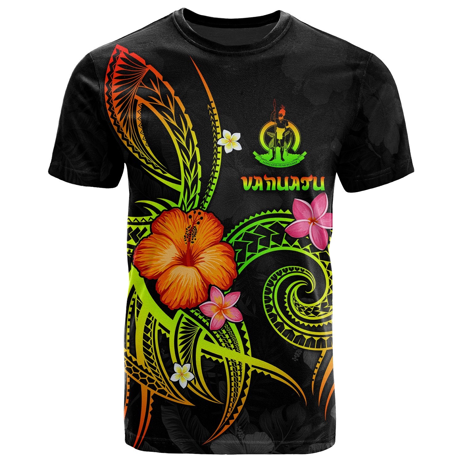 Vanuatu Polynesian T Shirt Legend of Vanuatu (Reggae) Unisex Art - Polynesian Pride