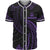 Vanuatu Polynesian Baseball Shirt - Purple Tribal Wave Unisex Purple - Polynesian Pride