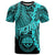 Federated States of Micronesia T Shirt Tribal Wave Tattoo Neon Blue Unisex Neon Blue - Polynesian Pride