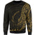 Solomon Islands Sweatshirt - Polynesian Pattern Style Gold Color Unisex Gold - Polynesian Pride