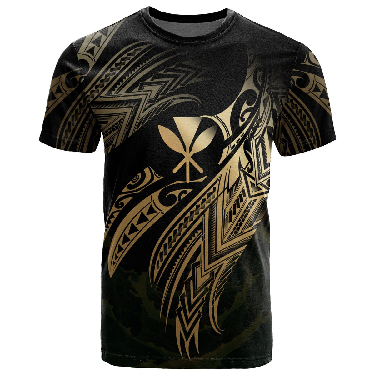Hawaii Kanaka Maoli Polynesian T Shirt Hawaii Legend Gold Version Unisex Art - Polynesian Pride